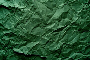 Green crumpled paper background,  Crumpled paper texture