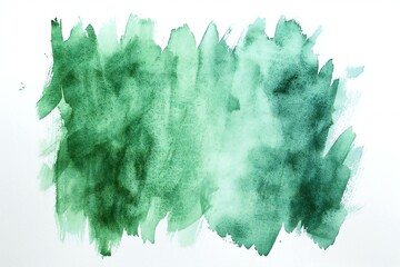 Abstract green watercolor on paper texture can use as background,  Hand drawn background - obrazy, fototapety, plakaty