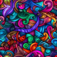 Lively Color Palette Seamless Texture
