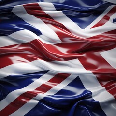 United Kingdom flag background, realistic, ripples
 - obrazy, fototapety, plakaty
