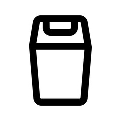 Obraz premium trash can line icon