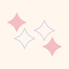 Flat geometric shape minimal cute
vector element