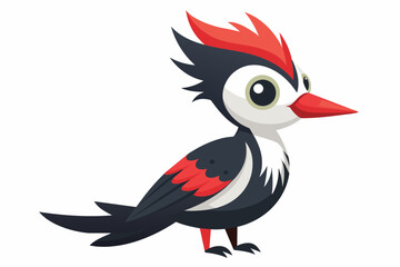 woodpecker silhouette vector illustration