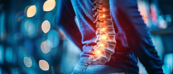 Fototapeta premium a herniated disc causing tingling