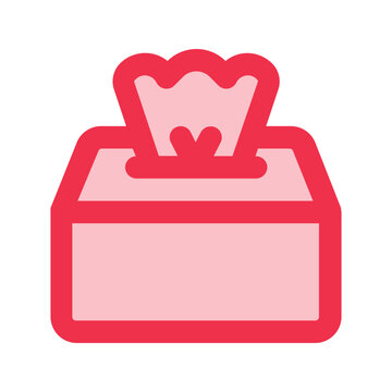recommend clip art: tissue box outline fill icon