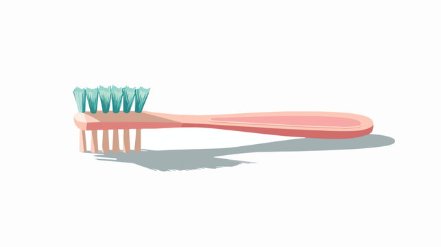 Tooth brush isolated flat vector image  Flat vector illustration