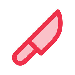 knife outline fill icon