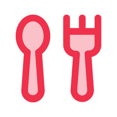 cutlery outline fill icon