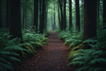 A path in a dark forest