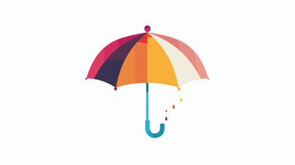 Umbrella logo vector template design  Flat vector isolated