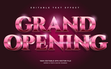 Gold rose Grand opening editable text effect template