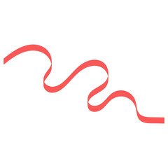 Red Curly Ribbon
