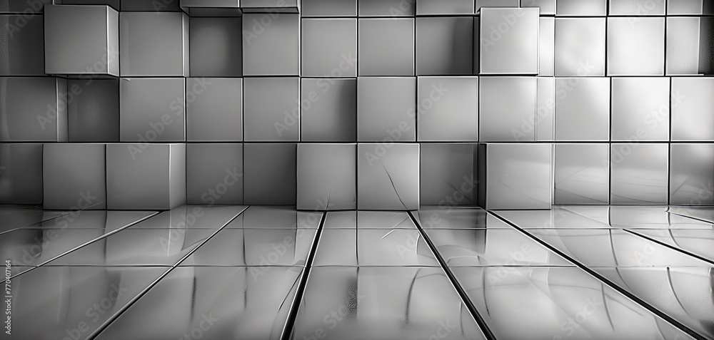 Aufkleber grid of squares and rectangles with varying opacities ultra high detailed. generative ai.