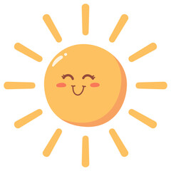 Cute Sun Emoj
