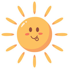 Cute Sun Emoj