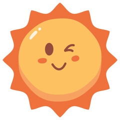 Cute Sun Emoj