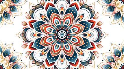 Vector ornamental background with mandala Flat vector
