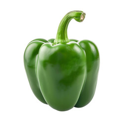 Fresh spice greenpepper isolated on transparent background 