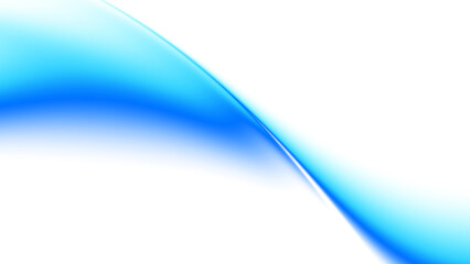 Obraz premium Blurred transparent gradient background. Elegant blue wavy line on Transparent png overlay background