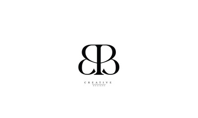 Alphabet letters Initials Monogram logo BB B
