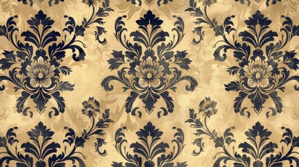 Vintage floral pattern, intricate and timeless, elegant backdrop for fashion and decor themes