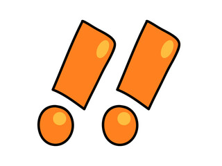 2つのびっくりマーク