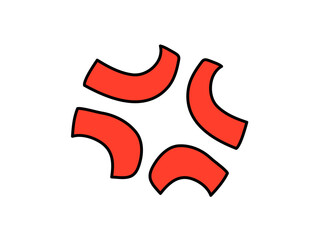 怒りマーク　アイコン © uka