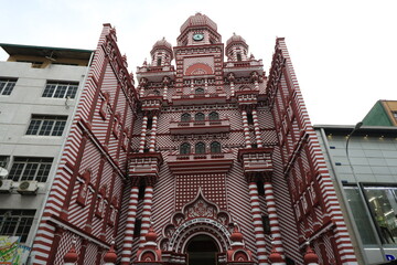 ジャミウルアルファーモスク　スリランカ　コロンボ