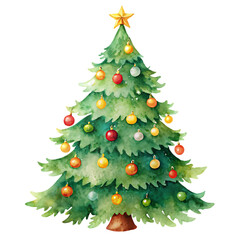 holiday decorative christmas tree greeting card background