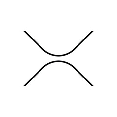 Obraz premium a modern and elegant crypto xrp icon, this is what many companies usually use