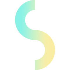 Geometric Gradient Shape, isolated element with noise texture, colorful png