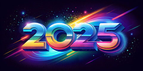 2025 text happy new year eve holiday
