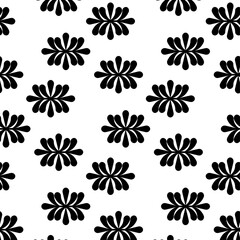 Pattern with flowers. Abstract pattern. Vector illustration.
