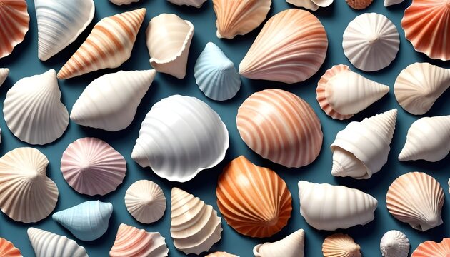 All types of sea shells