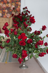 beautiful flowers in a vase 