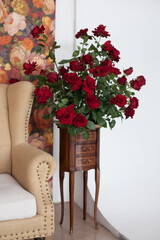 beautiful flowers in a vase 