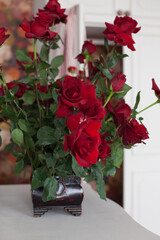 beautiful flowers in a vase 