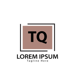 letter TQ logo. TQ. TQ logo design vector illustration for creative company, business, industry