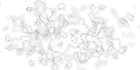 Abstract halftone bright white and black rainbow digital dots technology illustration multicolor seamless background, modern wallpaper metal monochrome background of spots design geometric shape,