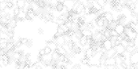 Abstract halftone bright white and black rainbow digital dots technology illustration multicolor seamless background, modern wallpaper metal monochrome background of spots design geometric shape,