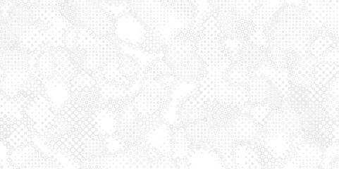 Abstract halftone bright white and black rainbow digital dots technology illustration multicolor seamless background, modern wallpaper metal monochrome background of spots design geometric shape, - obrazy, fototapety, plakaty