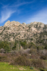 Fototapeta na wymiar Panoramic view of the La Pedriza natural park