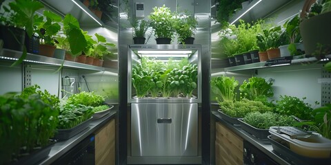 Hightech indoor UPVC hydroponics farm setup with copy space showcasing innovative techniques in agriculture and smart farming technology. Concept Indoor Farming, UPVC Hydroponics, Smart Farming
