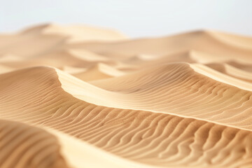 Fototapeta na wymiar Serene landscape with rolling sand dunes in desert
