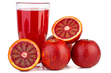 Red bloody orange juice