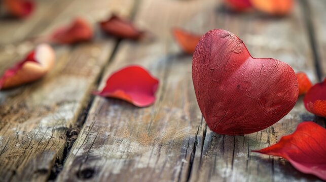 Love and Emotion: Symbolic heart images representing love, Valentine's Day, and emotional connections. 