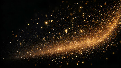 magical golden glow, on a completely black background, to overlay the screen