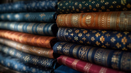 Exotic Thai Silk Textiles Collection in Vibrant Colors