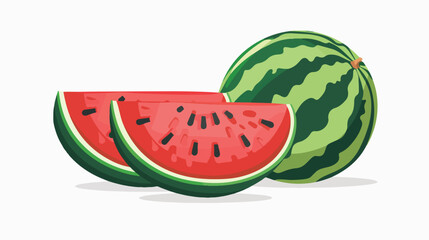 Watermelon fresh fruit isolated icon vector design  F