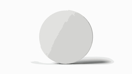 White circle design for websites or products realisti